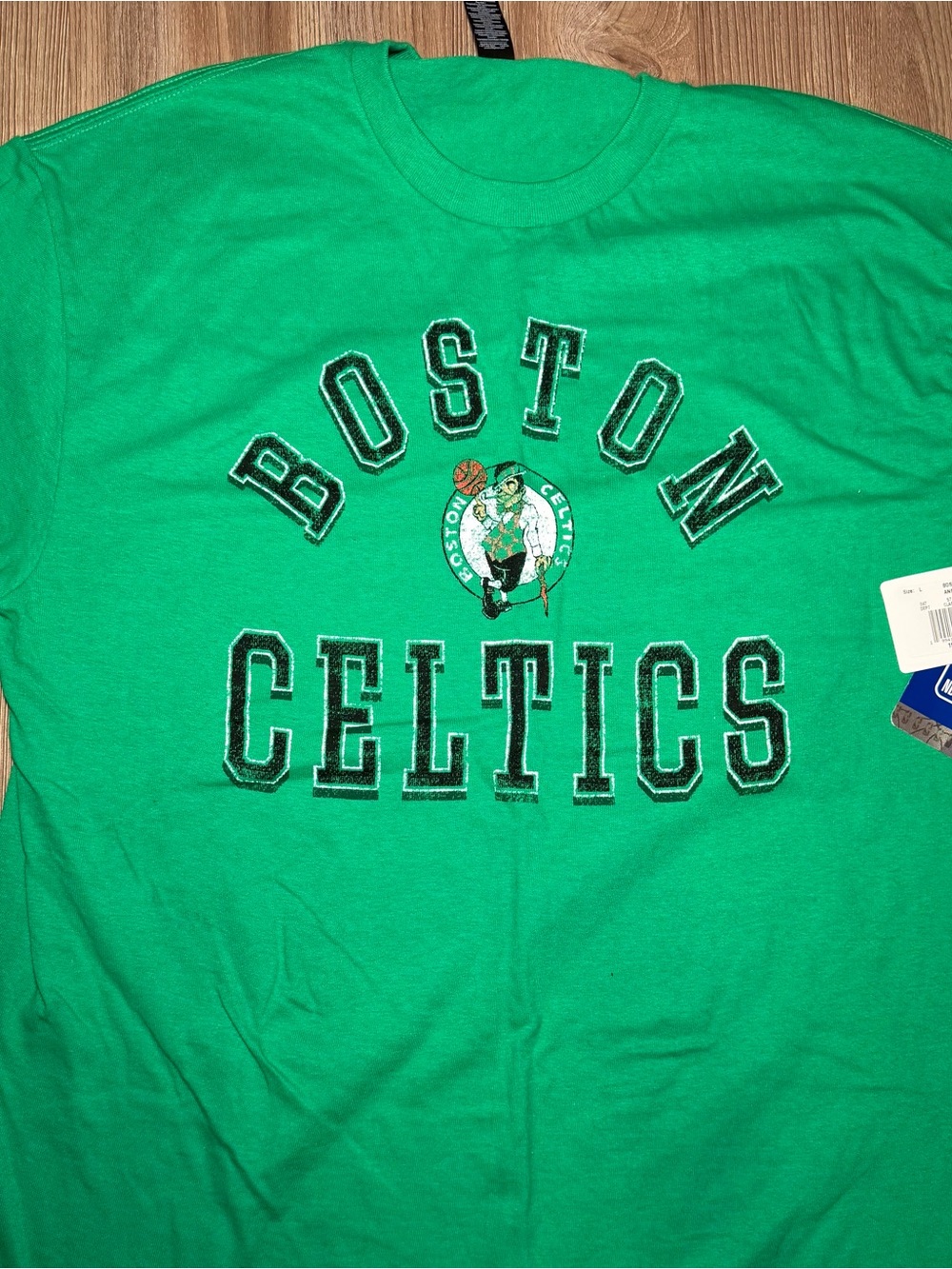 NBA Boston Celtics Green Graphic Tee for Men